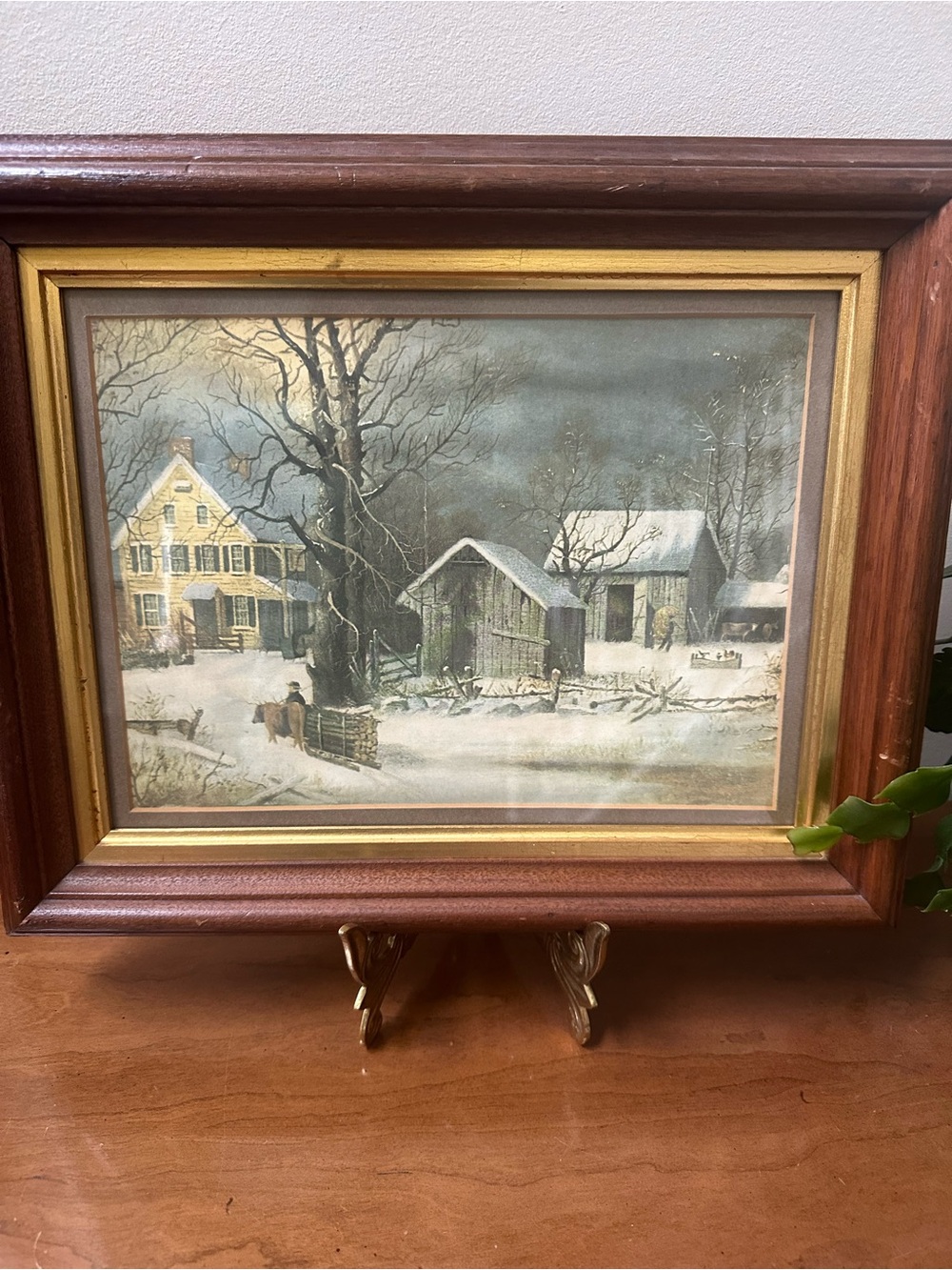 Currier and Ives Vintage set of 2 pictures